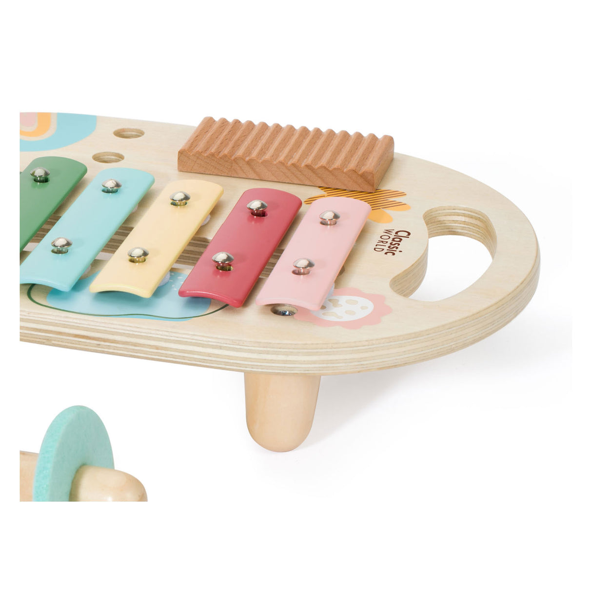 Strumenti musicali in legno del mondo classico impostati iris