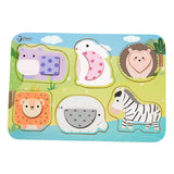 Klassische Welt der Welt Holz Puzzle Wildtiere, 13st.