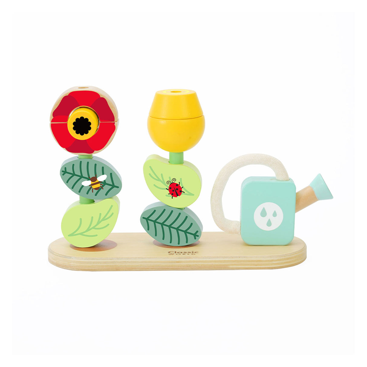 Ghairdín Bláthanna Puzal Cruach Adhmaid Domhanda Classic Domhanda, 11 phíosa.