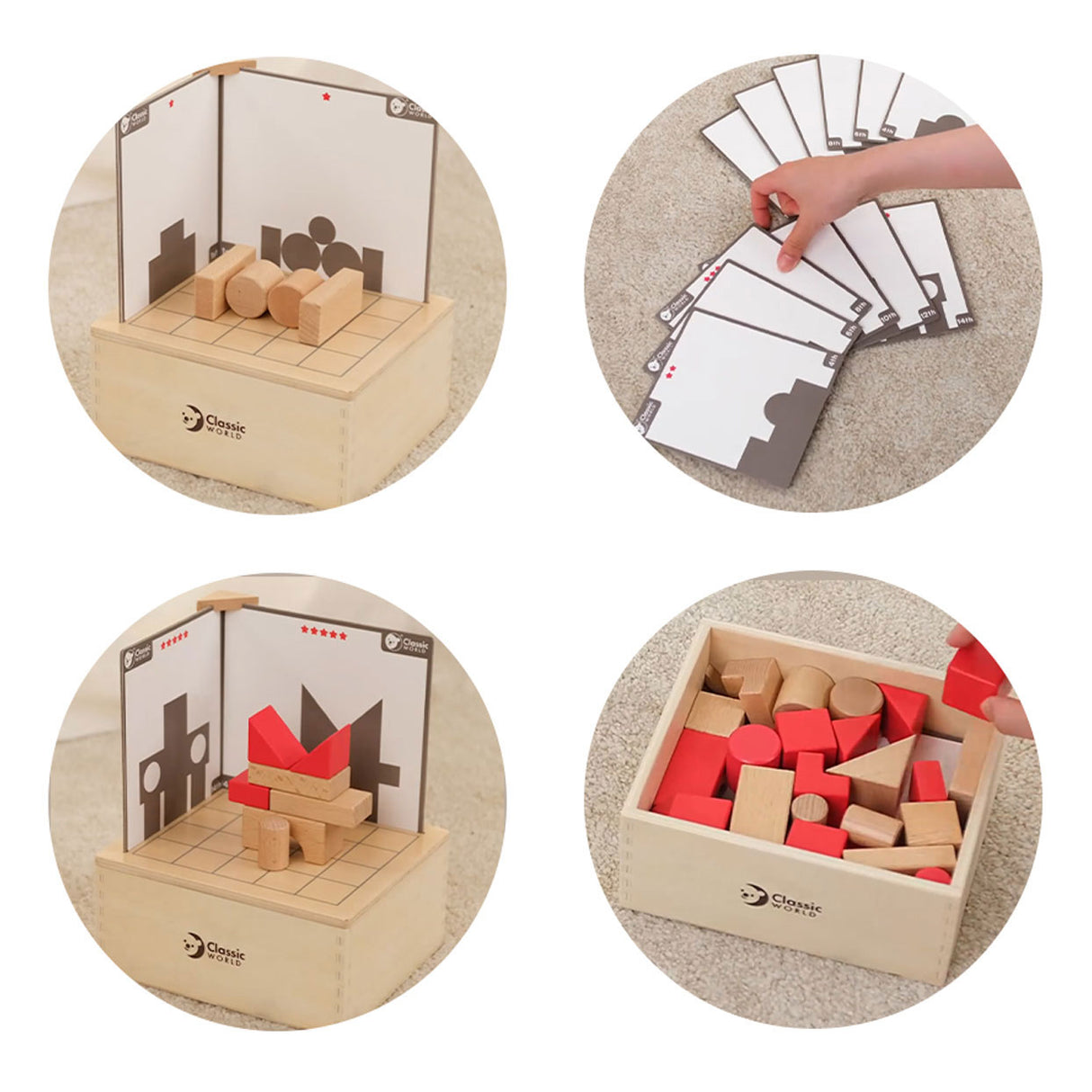 Klasyczna puzzle mózgu World World 3D z zadaniami