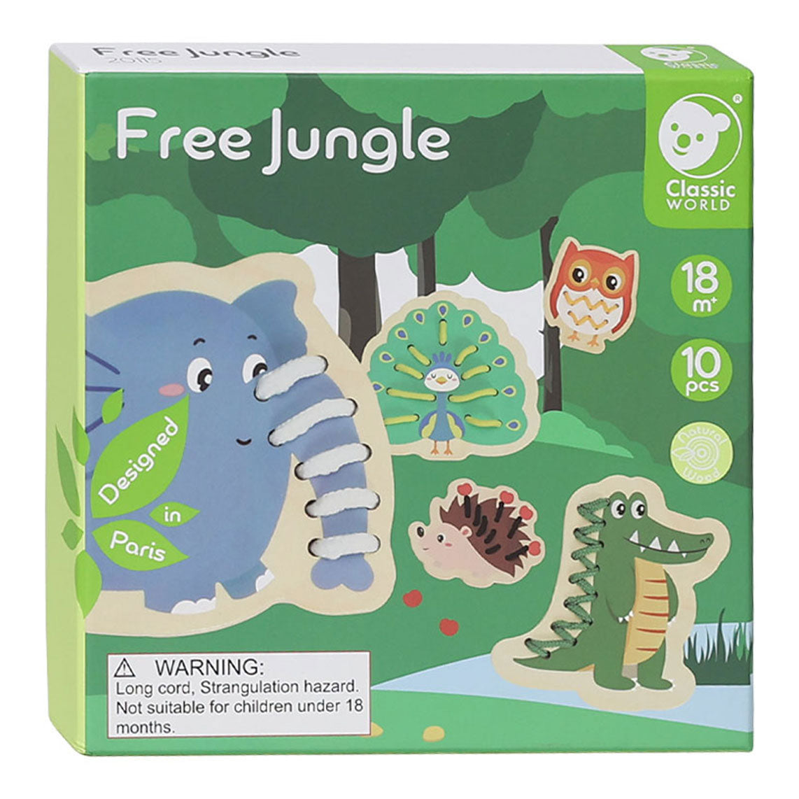 Classic World World Puzzle Giungla, 10 pezzi.