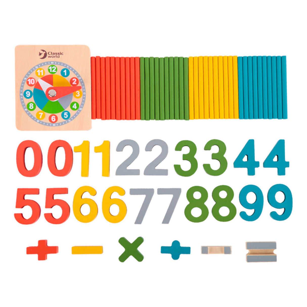 Classic World World Houten Calcul Game, 67dlg.