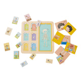 Classico puzzle a strato di legno in legno, 19dlg.