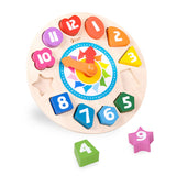 Classic World World Wood Learning Clock con forme Tic-Tac, 15dlg.