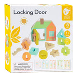 Classic world wooden lock opening shape game, 11 pcs.