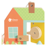 Classic world wooden lock opening shape game, 11 pcs.