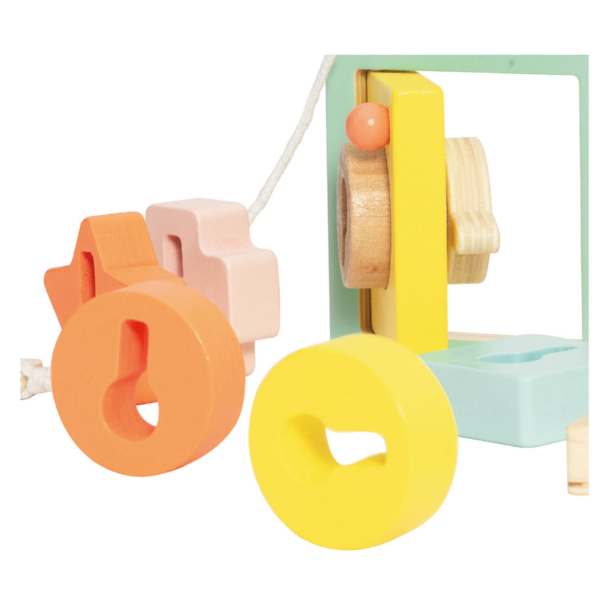 Classic world wooden lock opening shape game, 11 pcs.