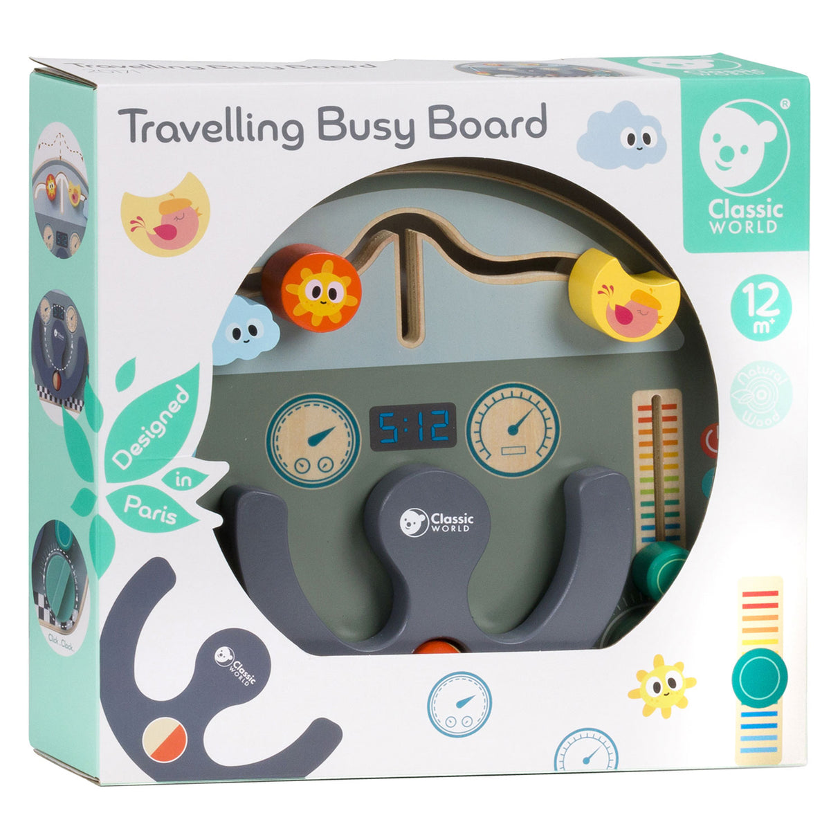 Classic World World Wooden Activities Travel Sign Traffic