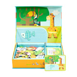 Gioco magnetico mondo classico animali del bosco, 60 pz.