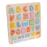 Klassesch Welt hëlze Alphabet Puzzel, 27 PCs.
