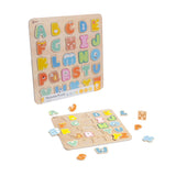Klassesch Welt hëlze Alphabet Puzzel, 27 PCs.