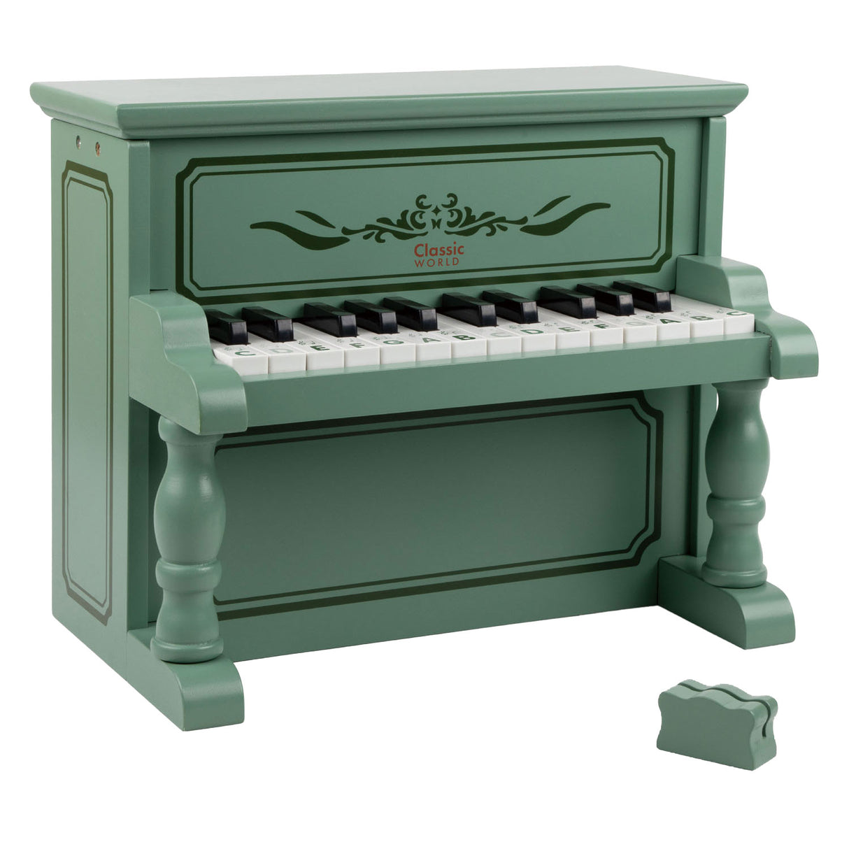 Piano vintage in legno classico in legno