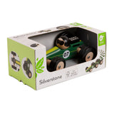 Klasikinio pasaulio medinis žaislinis automobilis Silverstone