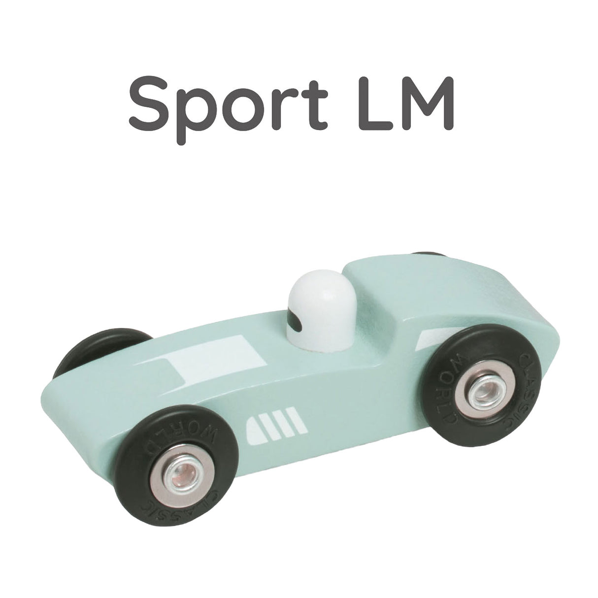 Ensemble de voitures de sport en bois classiques, 3e.
