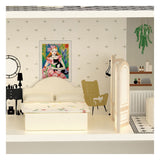Poppenhuis vintage in legno classico, 36dlg.