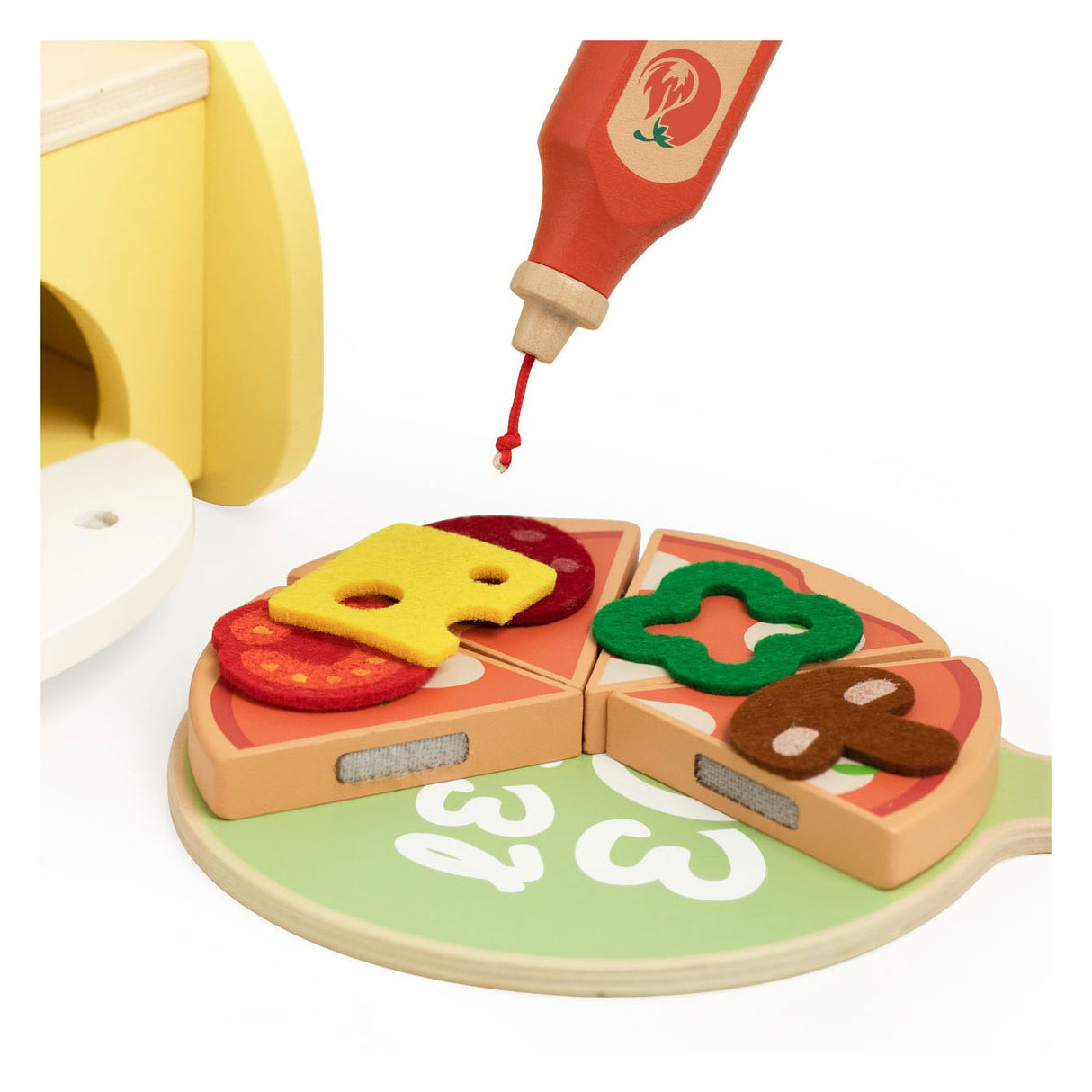 Set da forno per pizza in legno classico World World, 7dlg.