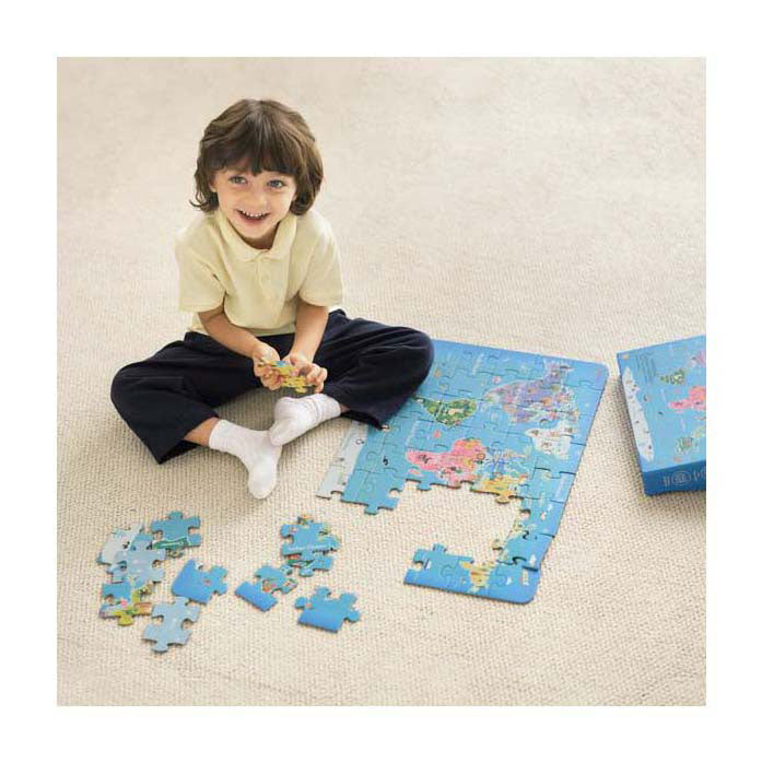 Klassisches Weltpuzzle Weltkarte – 48 Teile.