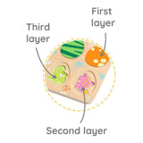 Puzzle drewniane Classic World, dinozaur, 25 elementów.