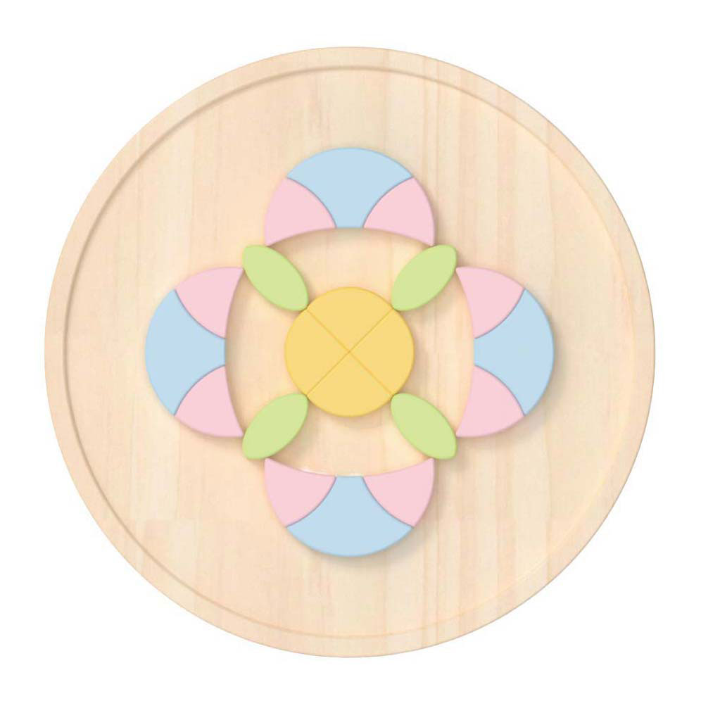 Classic World Wooden Mandala Puzzle Flower
