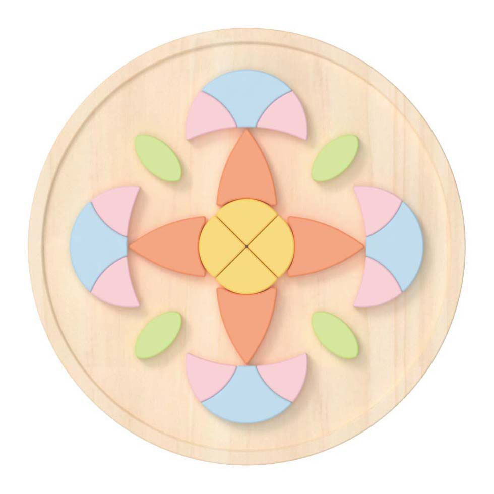 Classic World Wooden Mandala Puzzle Flower