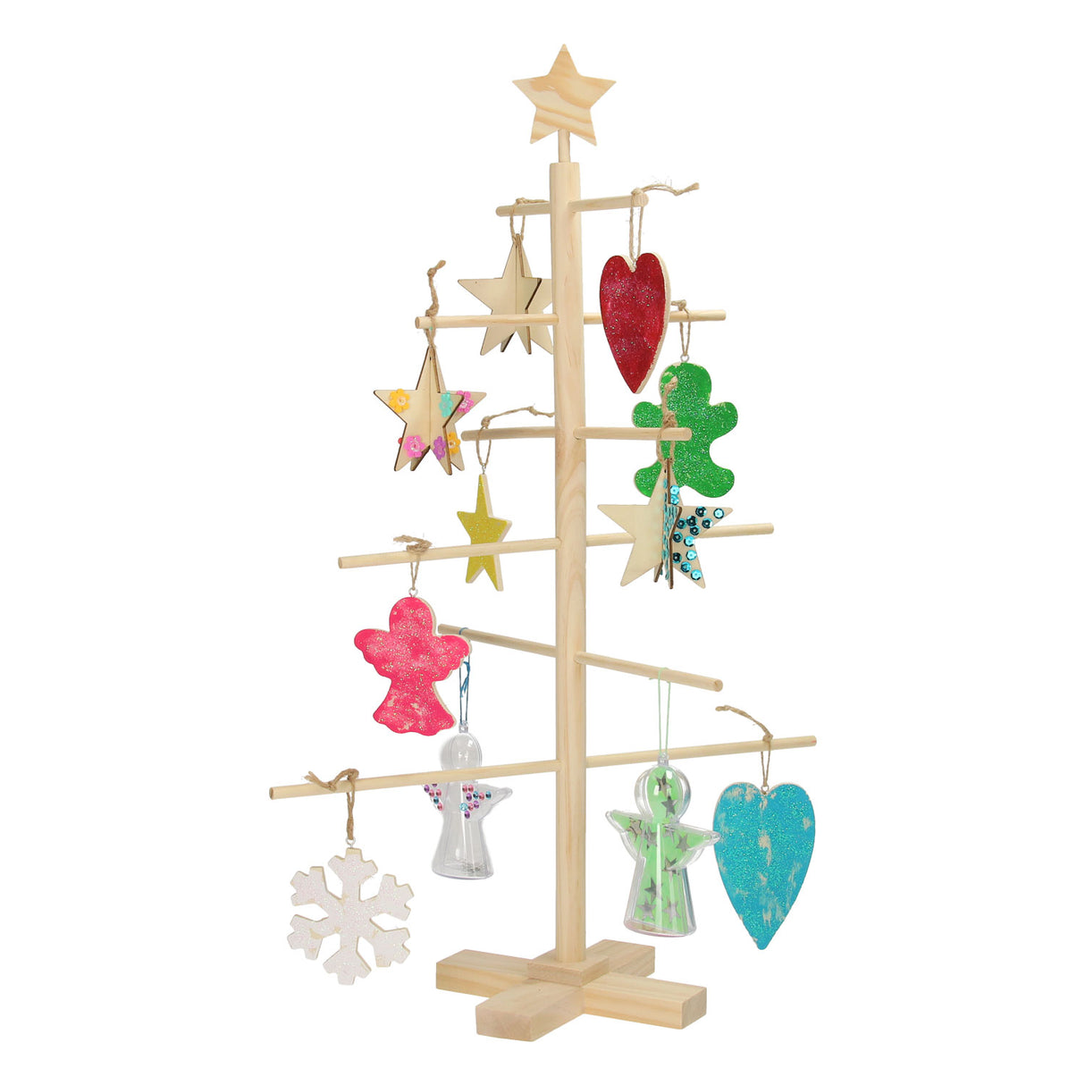 Sapin de Noël pour enfants en bois, 60 cm