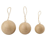 Creativ company paper mache pendant round, 105 pcs.