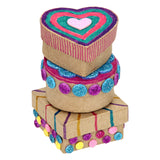 Paper Mache Storage Boxes Small, 6 pcs.