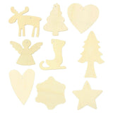 Decorate your wooden Christmas hangers, 72st.