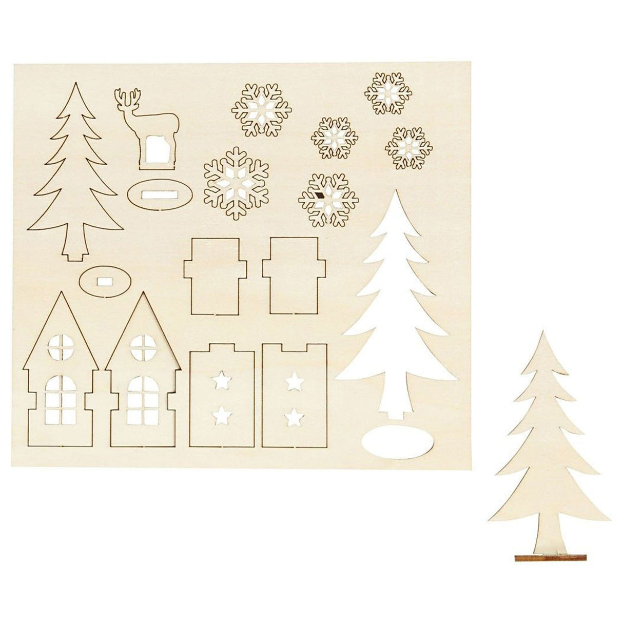 Make and decorate your Christmas decoration house