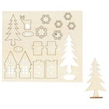 Make and decorate your Christmas decoration house
