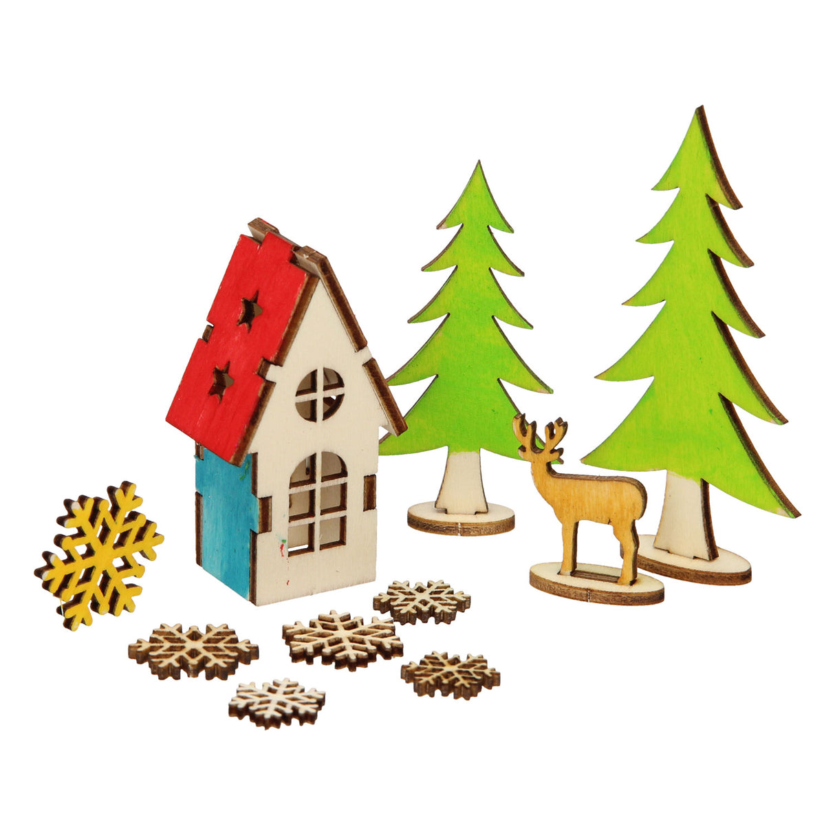 Make and decorate your Christmas decoration house