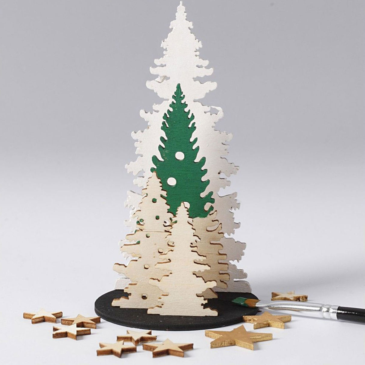 Creativ Company Create and Decorate your wooden Christmas trees