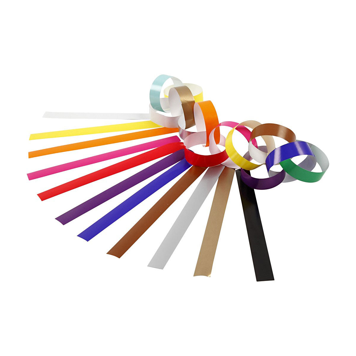 Creativ Company garland strips, length: 16 cm, width: 15 mm, assorted colors, 2400 pieces 1 box