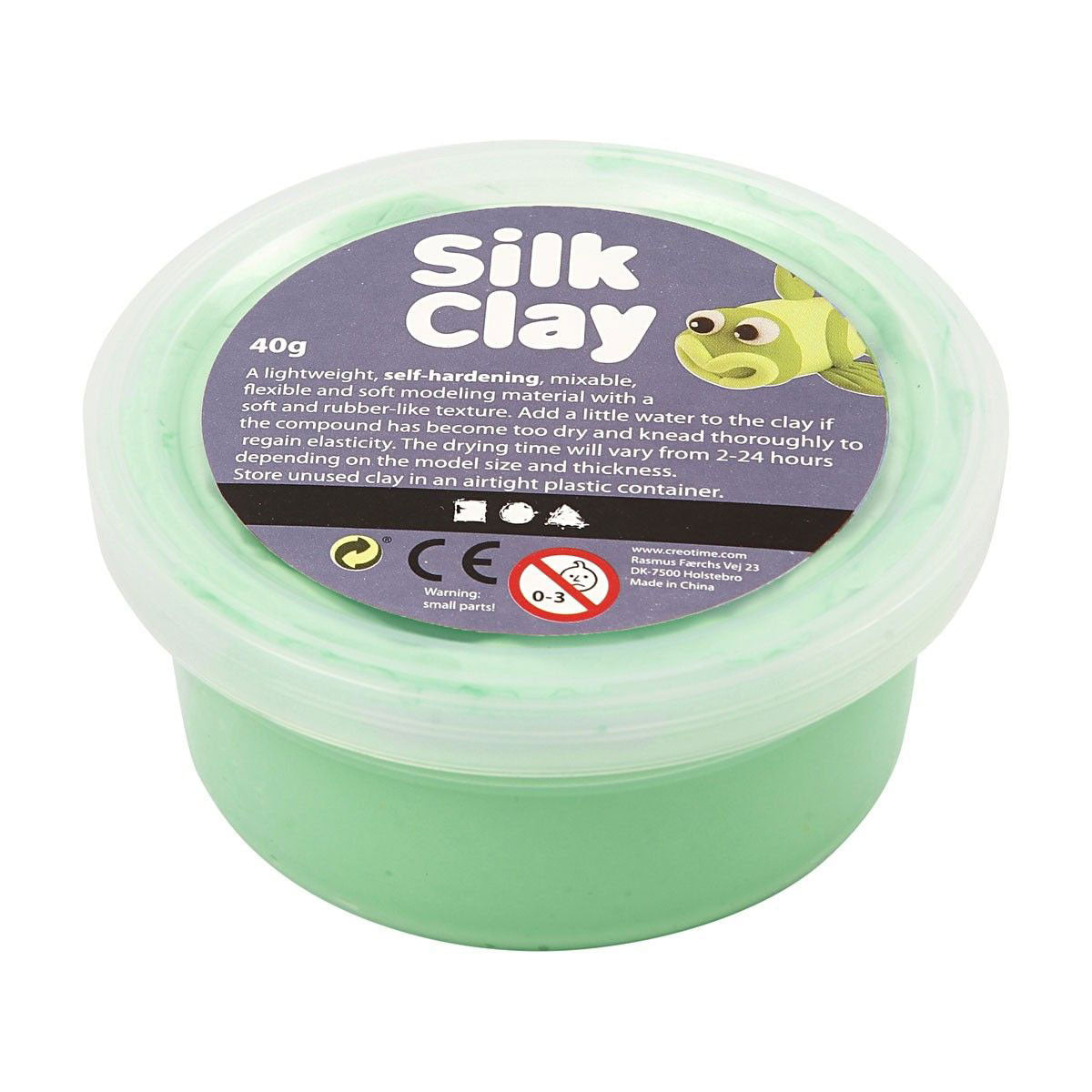 Clay di seta - verde chiaro, 40gr.