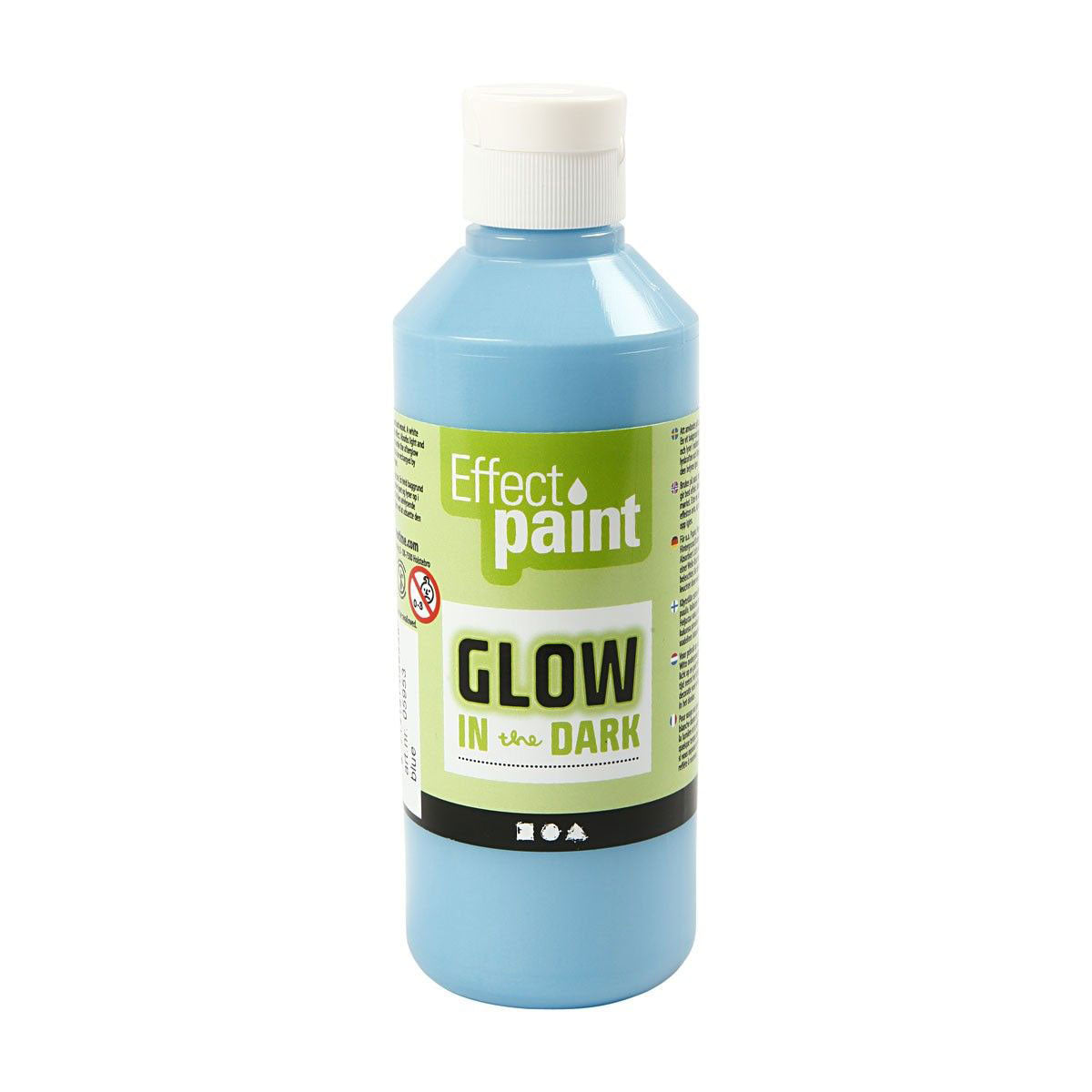 Creativ Firma Glow in the Dark Lack - hellblo, 250ml