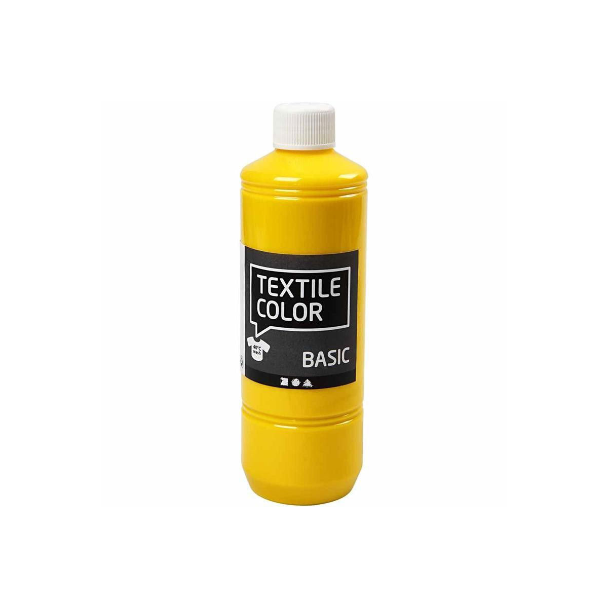 Textilní barva - primární žlutá, 500 ml