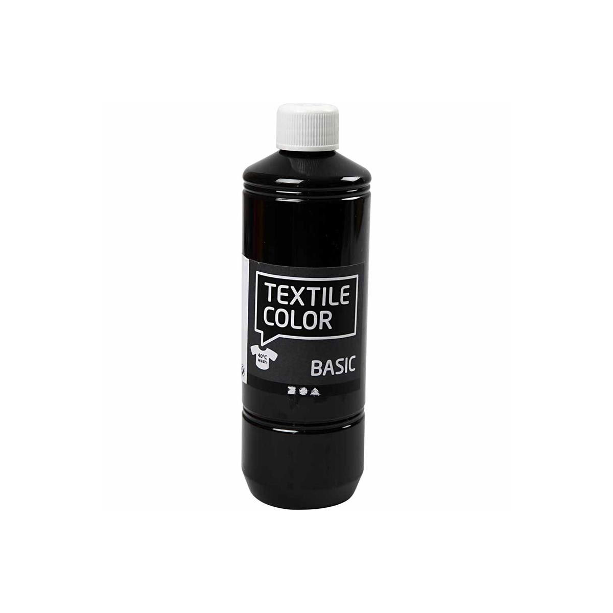 Peinture textile - noir, 500 ml