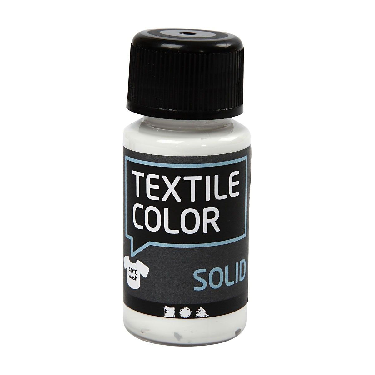 Creativ Company pokrývající textilní barvu - bílá, 50ml