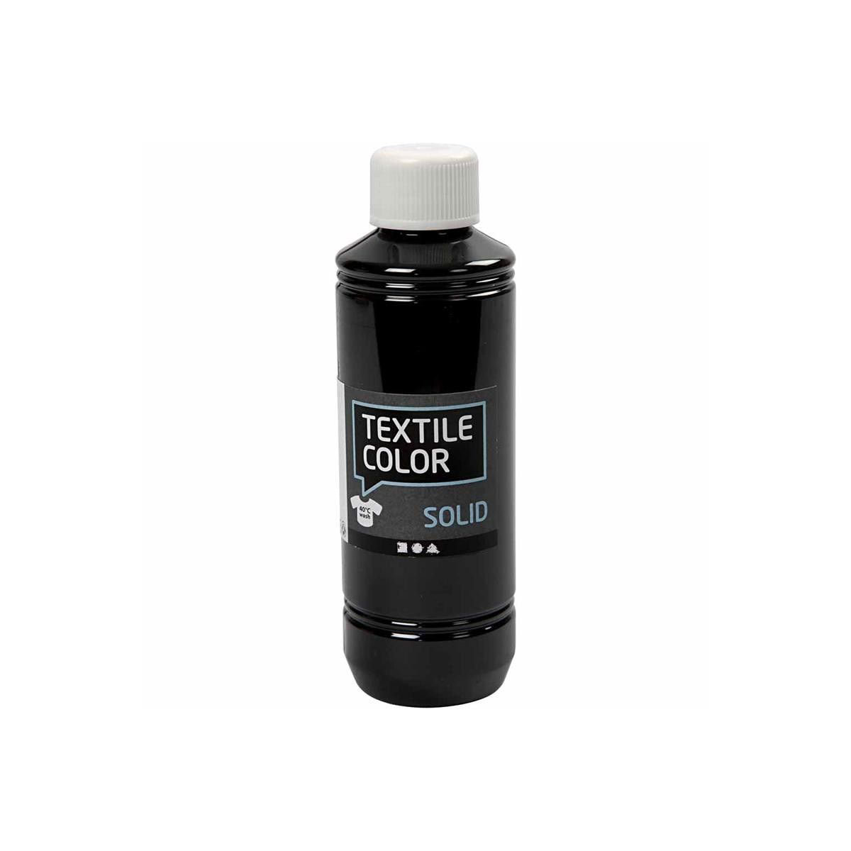 Pokrivanje tekstilne barve - črna, 250ml