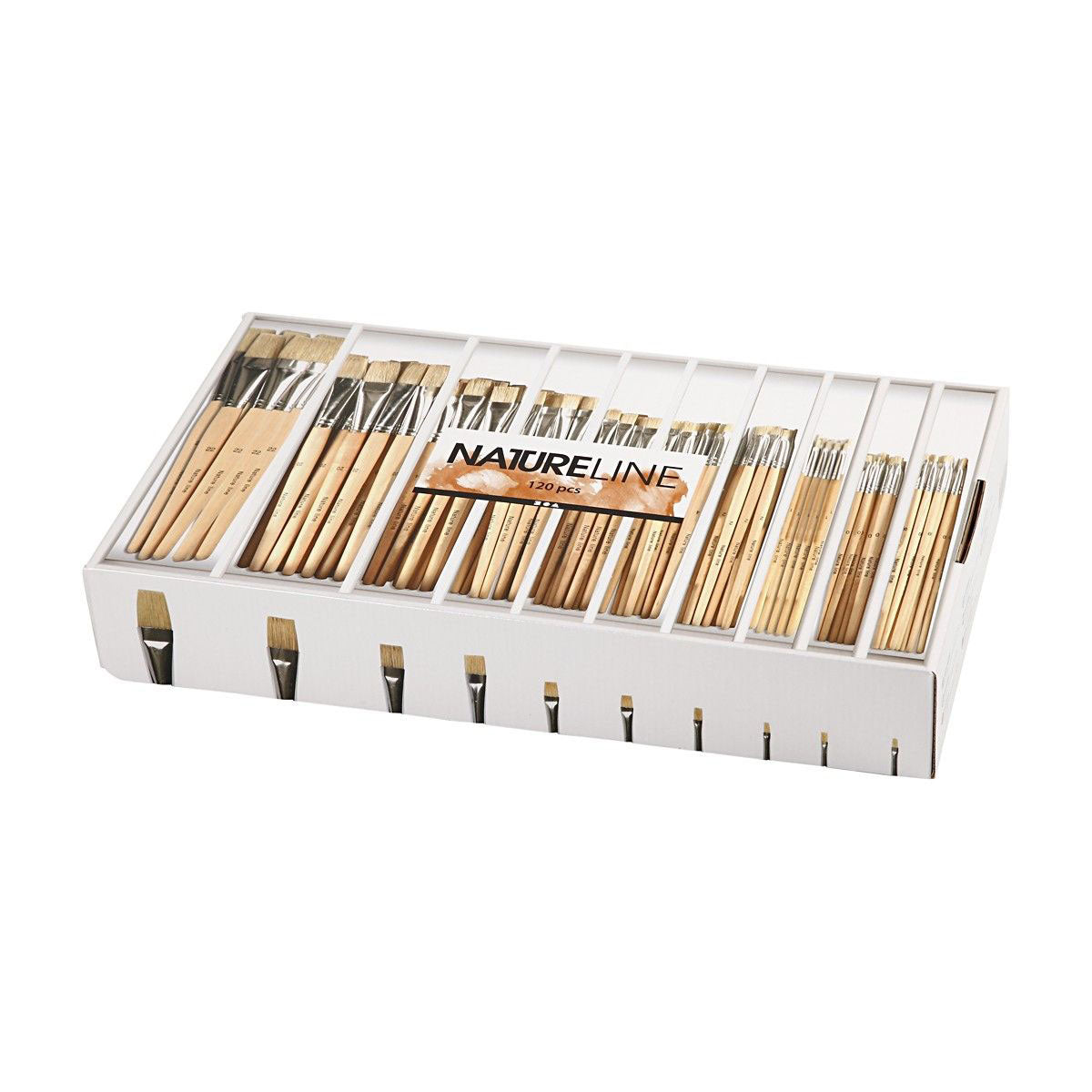 Houten Kwasten, Nr. 00-22, Korte Steel, 120st.