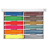 Triangular Colored Pencils - Metallic and Neon, 144 pcs.
