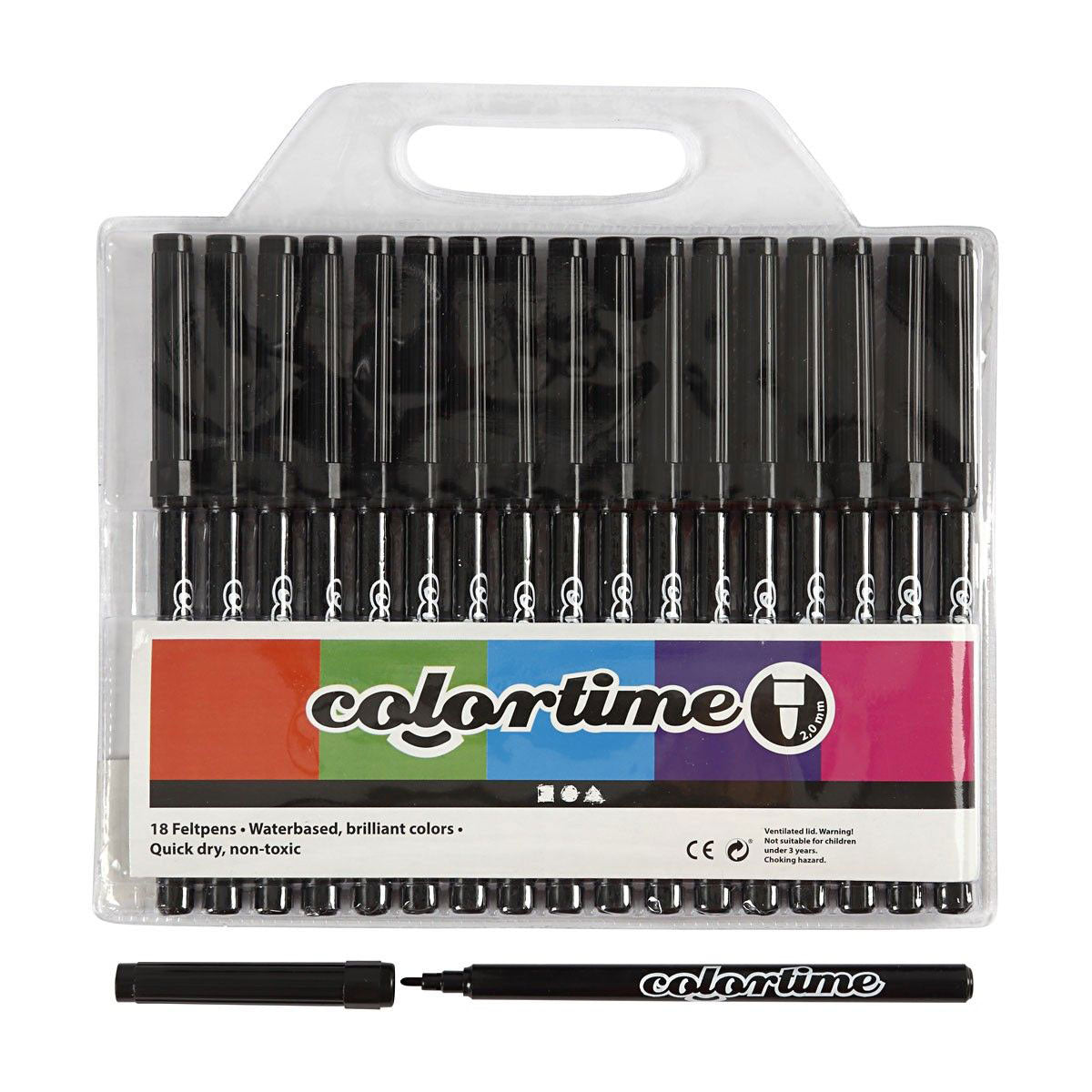 Black markers, 18st.