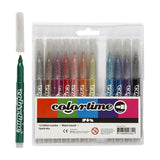 Colortime glitter markers, 12 pcs.