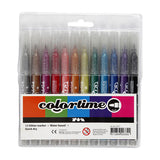Colortime glitter markers, 12 pcs.