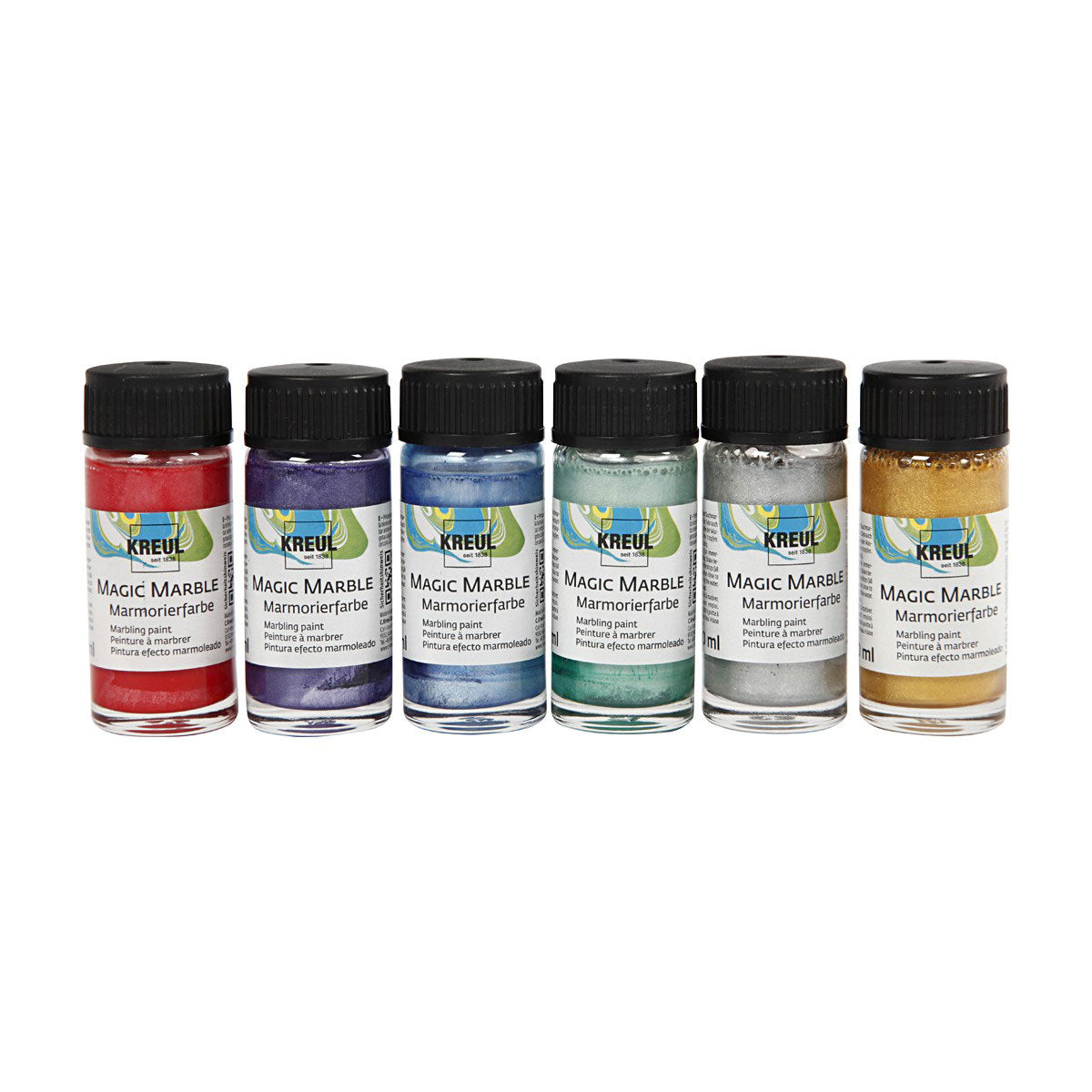 Creativ Company Marble Paint - Metallic Colours, 6x20ml