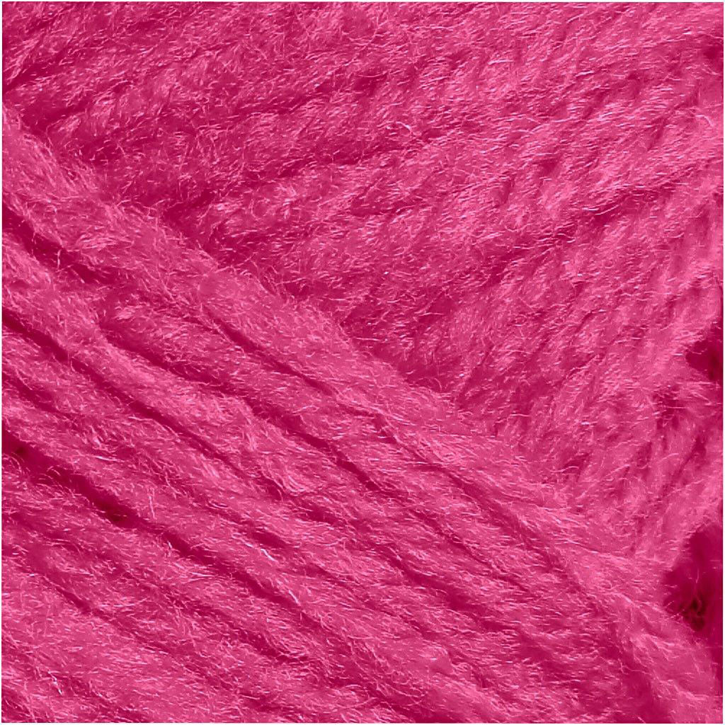 Acryl Yarn Neon - Neon rosa, 50GR
