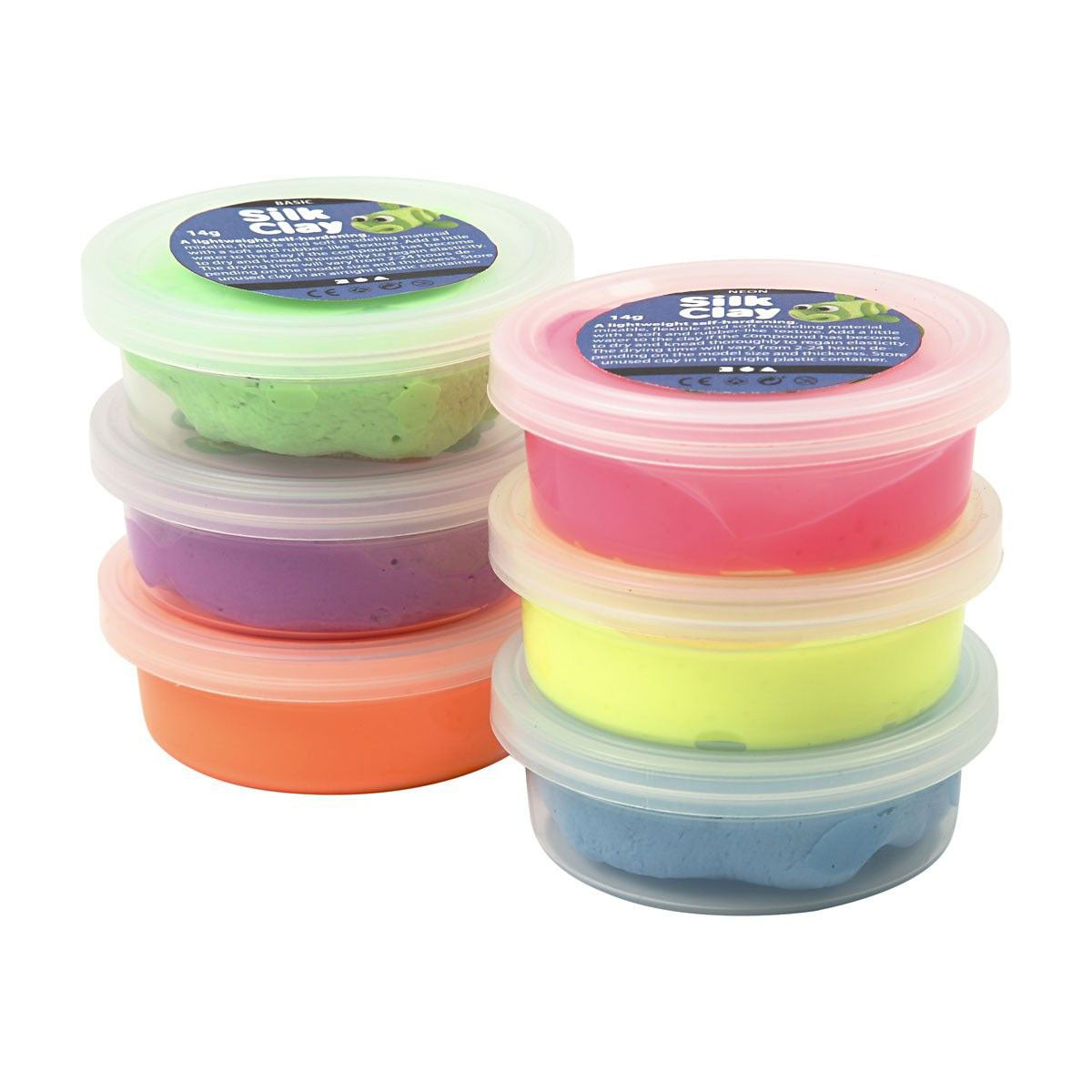 Seidenton https: www.cchobby.nl seidenclayr-neon-colours-6x14-gr-1-doos