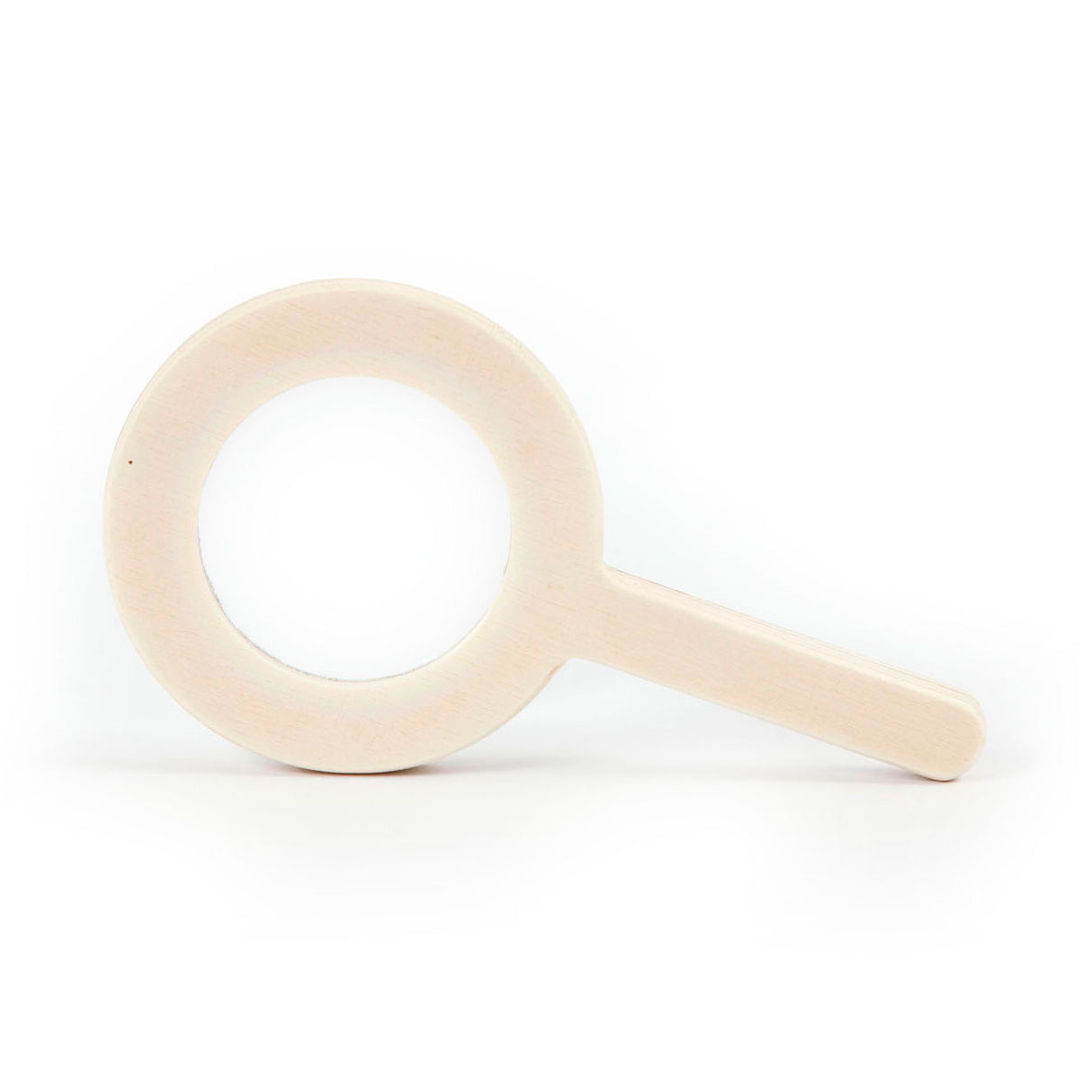 Wooden magnifying glass