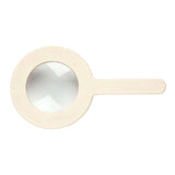 Wooden magnifying glass