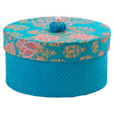 Round boxes of papier-mâché, 3st.